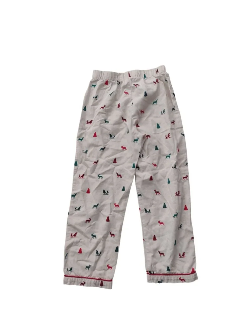Petite Plume Kids Christmas Pajamas 8 Reindeer Sleighs Cotton Blend Holiday PJs